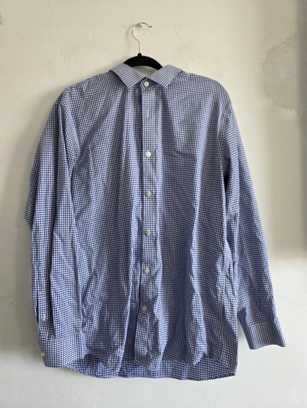 Banana Republic Blue Gingham Dress Shirt
